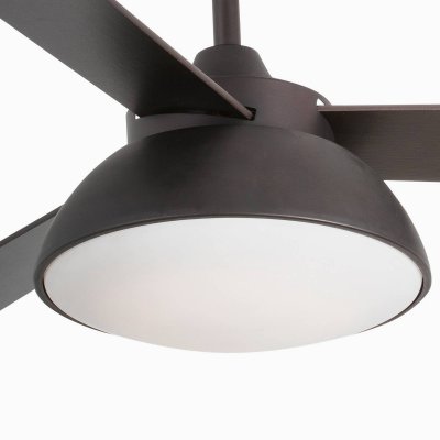 FARO BARCELONA Ventilateur de Plafond LED Faro Rodas 132cm Marron 3 Pales 20W