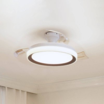PHILIPS Ventilateur de plafond LED  Bliss, dor&eacute;/blanc, courant continu,