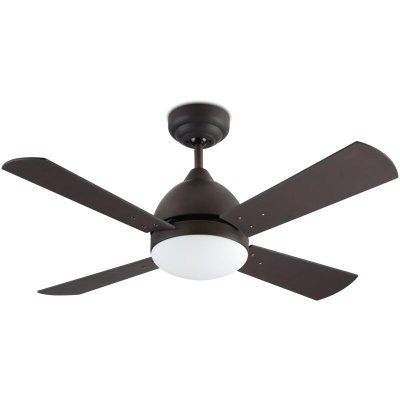 LEDS C4 Ventilateur de Plafond  Born&eacute;o E27 Bois de H&ecirc;tre Marron Weng&eacute;