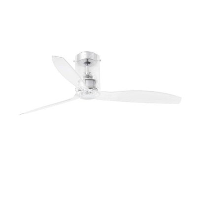 FARO Ventilateur de plafond Mini Tube 128cm Chrom&eacute; Transparent -  -