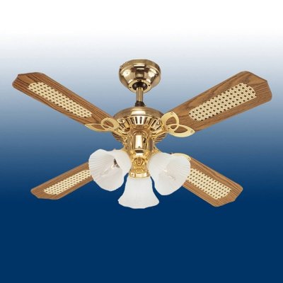 WESTINGHOUSE Ventilateur de plafond Princess Trio Laiton Poli