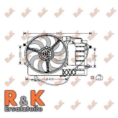 AVA DEUTSCHLAND GMBH Ventilateur de refroidissement du moteur  BW7506
