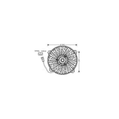 AVA DEUTSCHLAND GMBH Ventilateur de refroidissement du moteur  CN7526