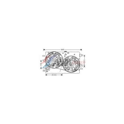 AVA QUALITY COOLING Ventilateur de refroidissement du moteur AVA Deutschland GmbH FD7503