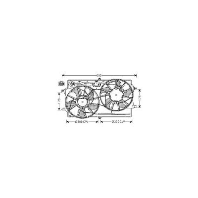 AVA DEUTSCHLAND GMBH Ventilateur de refroidissement du moteur  FD7505