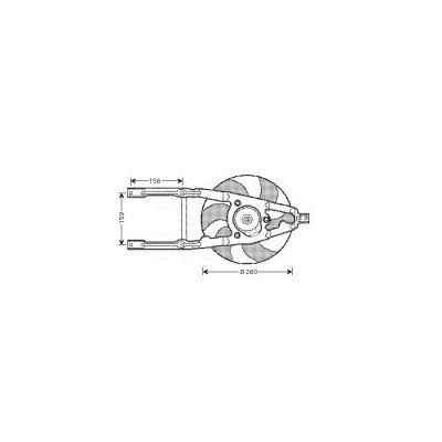 AVA QUALITY COOLING Ventilateur de refroidissement du moteur AVA Deutschland GmbH FT7545