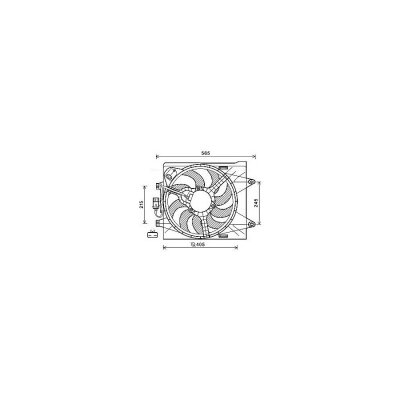 AVA DEUTSCHLAND GMBH Ventilateur de refroidissement du moteur  FT7605