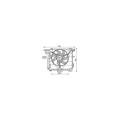 AVA QUALITY COOLING Ventilateur de refroidissement du moteur AVA Deutschland GmbH MC7507