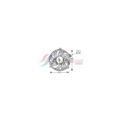 AVA QUALITY COOLING Ventilateur de refroidissement du moteur AVA Deutschland GmbH PE7525