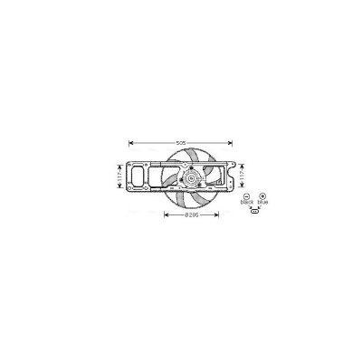 AVA DEUTSCHLAND GMBH Ventilateur de refroidissement du moteur  RT7537
