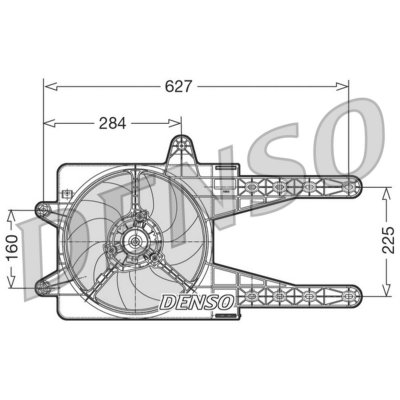 DENSO Ventilateur de refroidissement du moteur  DER09013
