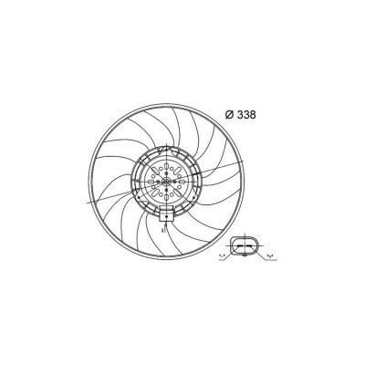 MAHLE Ventilateur de refroidissement du moteur  Aftermarket CFF 33 000S
