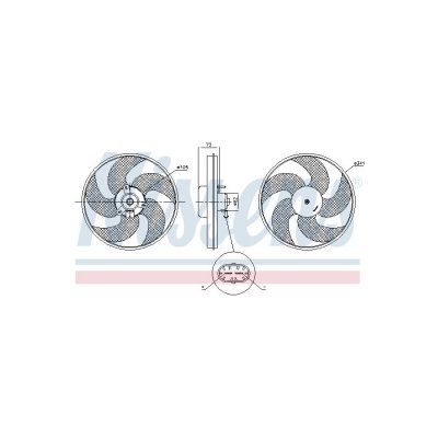 NISSENS Ventilateur de refroidissement du moteur  85672
