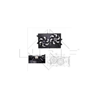 NRF Ventilateur de refroidissement du moteur  B.V. 47000