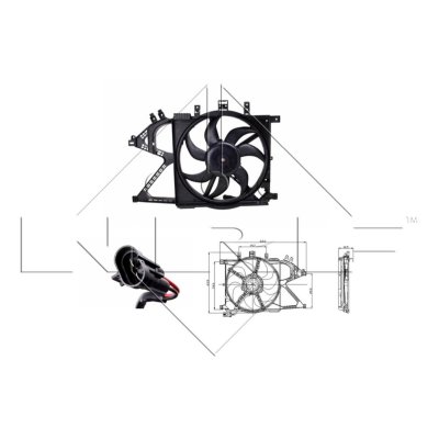 NRF Ventilateur de refroidissement du moteur  B.V. 47012