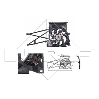 NRF Ventilateur de refroidissement du moteur  B.V. 47013