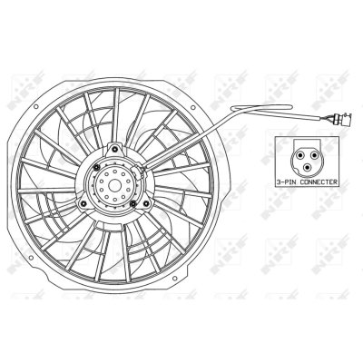 NRF Ventilateur de refroidissement du moteur  B.V. 47025
