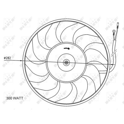 NRF Ventilateur de refroidissement du moteur  B.V. 47072