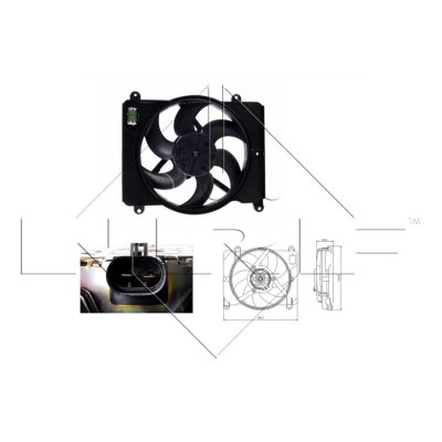 NRF Ventilateur de refroidissement du moteur  B.V. 47255