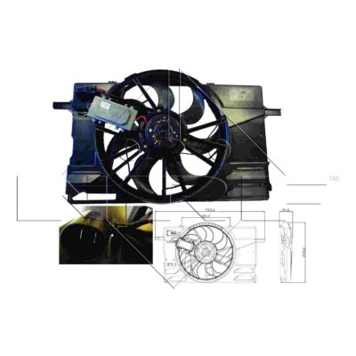 NRF Ventilateur de refroidissement du moteur  B.V. 47412