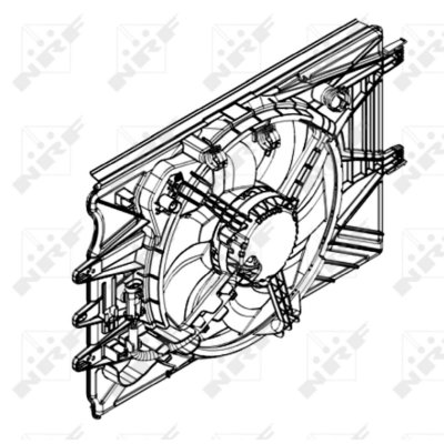 NRF Ventilateur de refroidissement du moteur  B.V. 47594