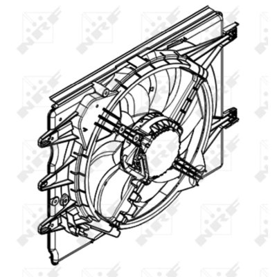NRF Ventilateur de refroidissement du moteur  B.V. 47596