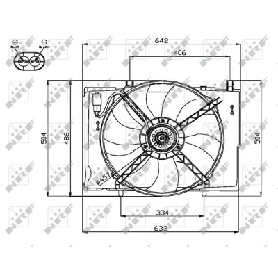 NRF Ventilateur de refroidissement du moteur  B.V. 47741