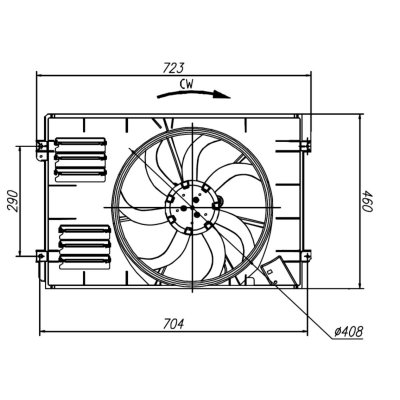 NRF Ventilateur de refroidissement du moteur  B.V. 47925