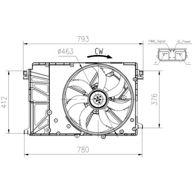 NRF Ventilateur de refroidissement du moteur  B.V. 47932