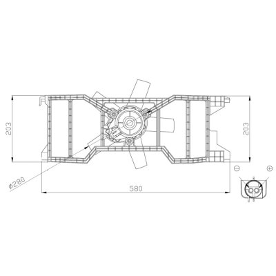 NRF Ventilateur de refroidissement du moteur  B.V. 47944