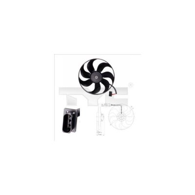 TYC Ventilateur de refroidissement du moteur  802-0009