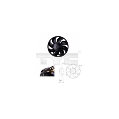 TYC Ventilateur de refroidissement du moteur  802-0010