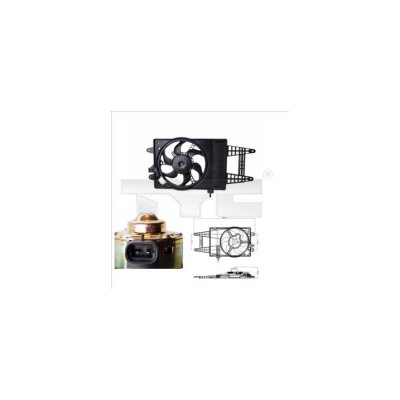 TYC Ventilateur de refroidissement du moteur  809-0004