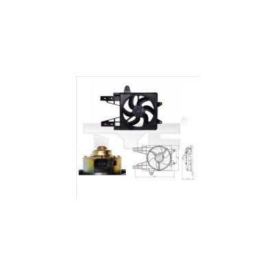 TYC Ventilateur de refroidissement du moteur  809-0013