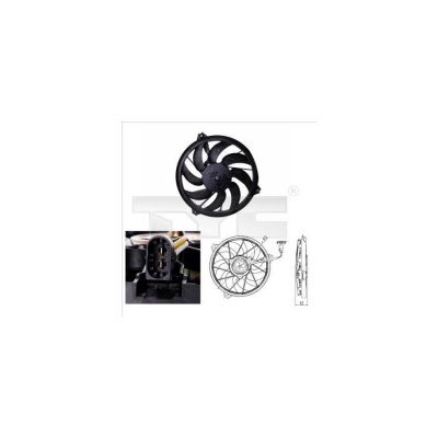 TYC Ventilateur de refroidissement du moteur  826-0003