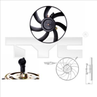 TYC Ventilateur de refroidissement du moteur  831-0003
