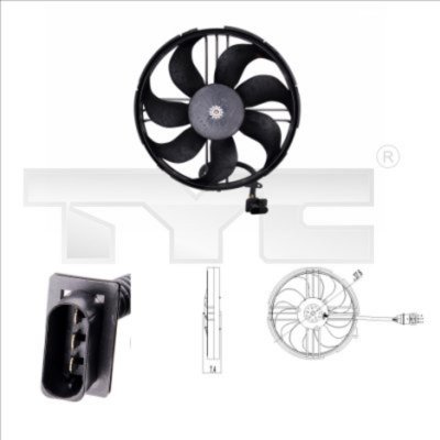 TYC Ventilateur de refroidissement du moteur  837-0018