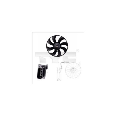 TYC Ventilateur de refroidissement du moteur  837-0021