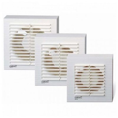 CATA Ventilateur extracteur salle de bain mural-plafond 120Mm blanc B-12 