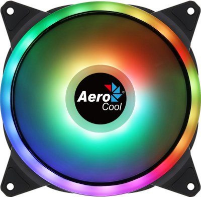 AEROCOOL Ventilateur PC 140mm  DUO14 ARGB LED Dual Ring 6-Pin