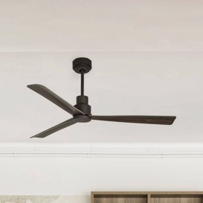 FARO BARCELONA Ventilateur plafonnier nassau - 6 vitesses - marron - moteur dc