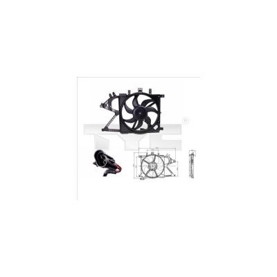 TYC Ventilateur, refroidissement du moteur (09/2000-12/2009)