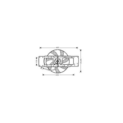 INTERNATIONAL RADIATORS Ventilateur refroidissement du moteur 4338747 