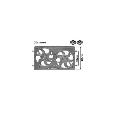 VAN WEZEL Ventilateur refroidissement du moteur 5875749 International Radiators