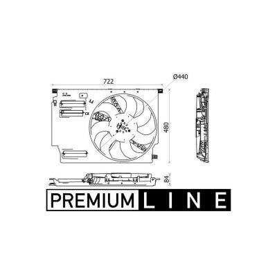 MAHLE AFTERMARKET Ventilateur refroidissement du moteur BEHR *** PREMIUM LINE ***