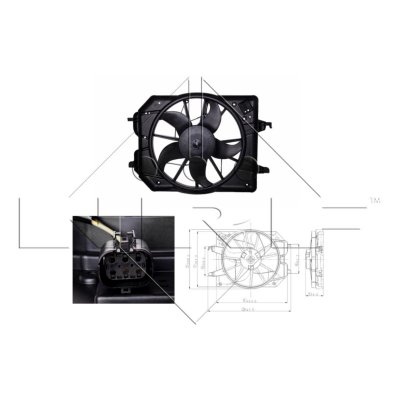 NRF Ventilateur, refroidissement du moteur  47021