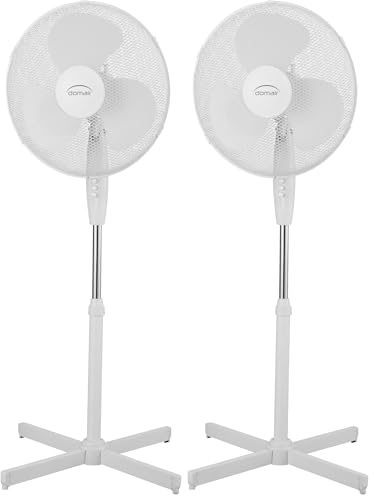ZMGUA Ventilateur sur pied blanc &Oslash;40 cm