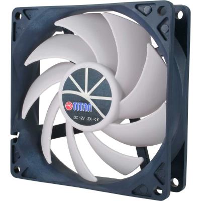 TITAN Ventilateur , 92x92x25 mm, tfd-9225h12zp / ku (rb), s&eacute;rie kukri, avec pwm