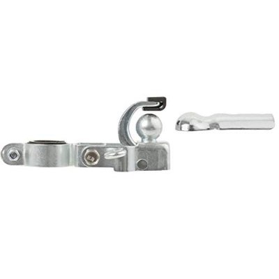 VENTURA  Attelage de remorque de v&eacute;lo rev&ecirc;tu de Zinc, 640071, Argent&eacute;.
