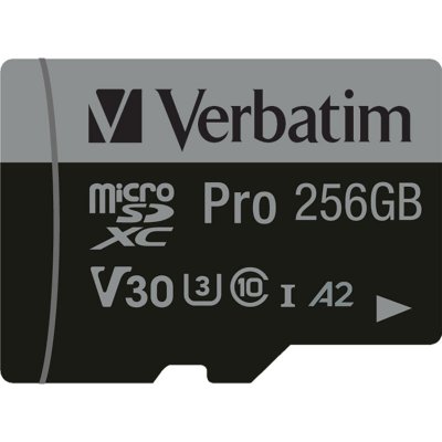 VERBATIM  47045 m&eacute;moire flash 256 Go MicroSDXC UHS-I Classe 10 - Neuf